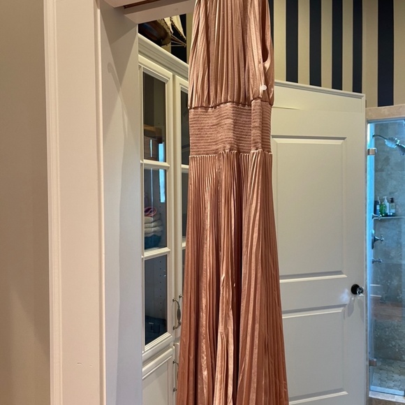 NWOT A.L.C. Renzo Pleated Midi Dress in Beige Size 4 - Picture 8 of 16